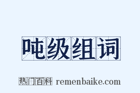 吨级组词是什么意思的图片